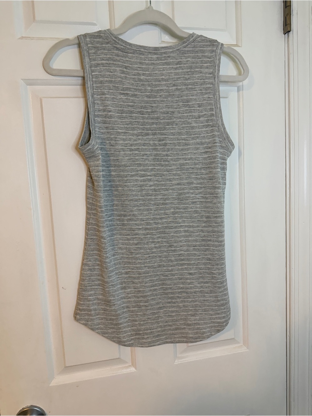 Athleta Gray Striped Modal Sleeveless Tank Top XXS Style 579798 - Picture 5 of 9